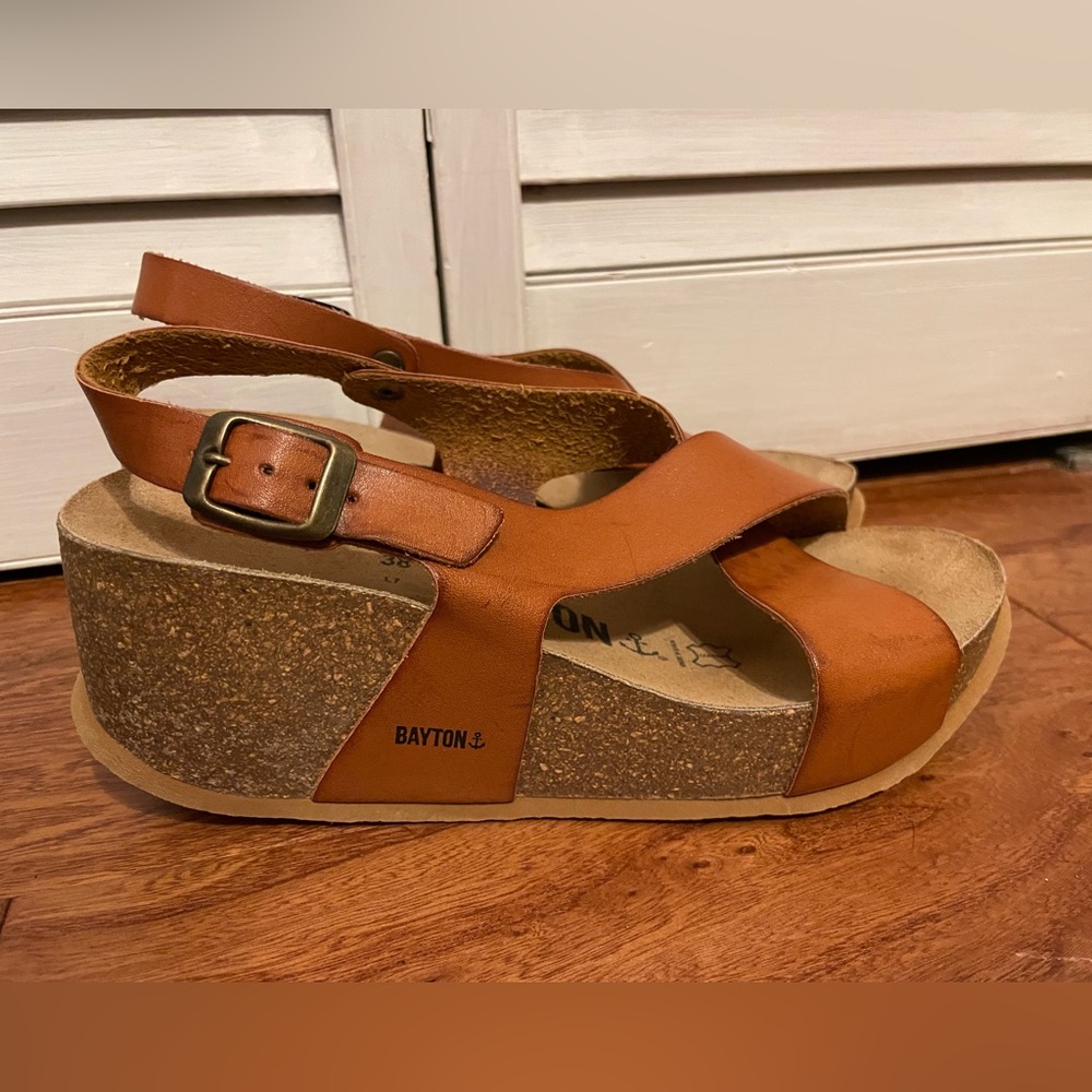 Bayton leather wedges.